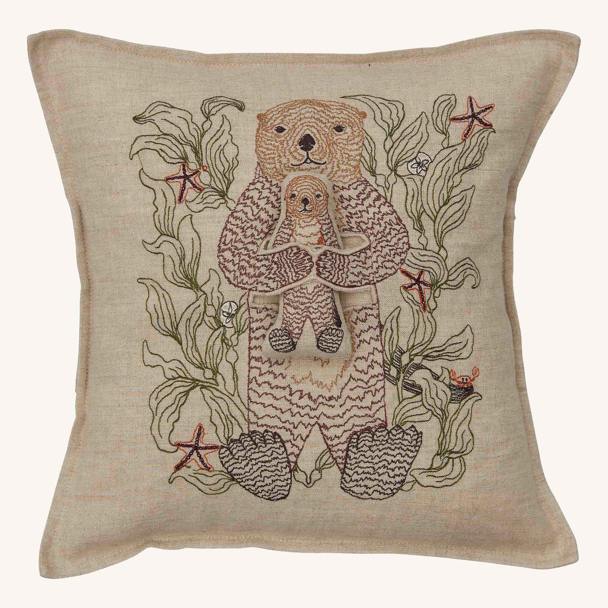 Otter Mama Pocket Pillow