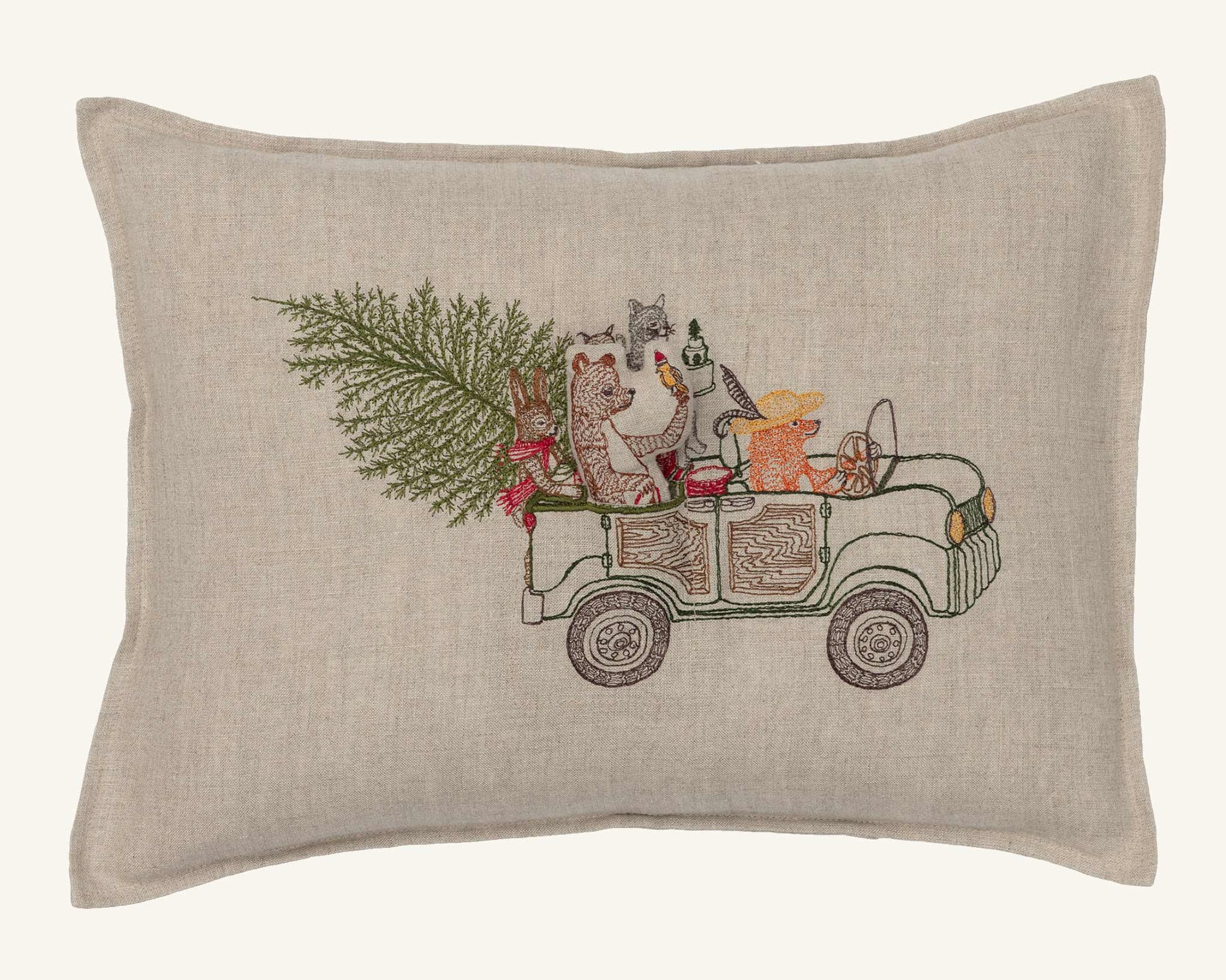 Christmas Tree Car Pocket Pillow