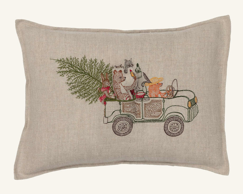 Christmas Tree Car Pocket Pillow
