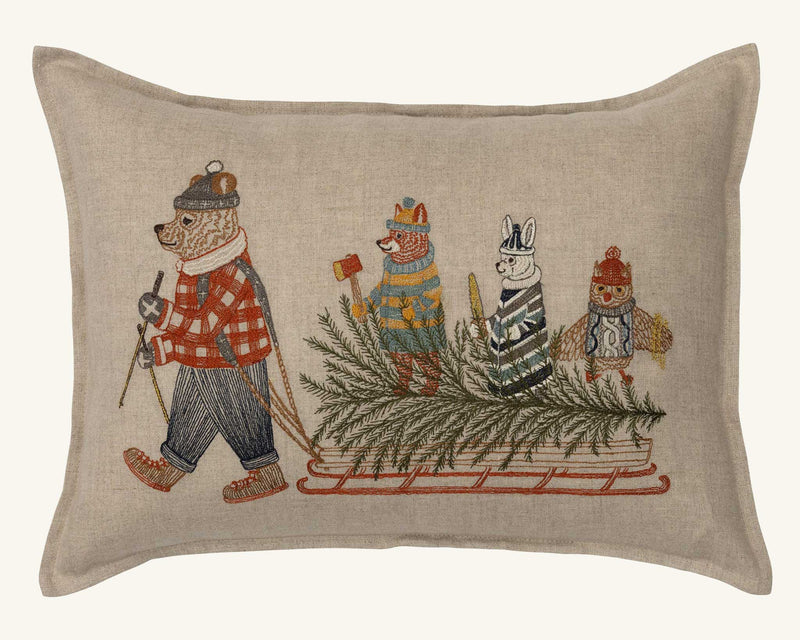 Christmas Tree Sled Pillow