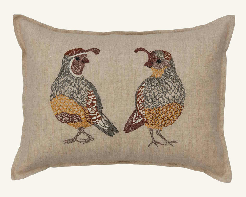 Desert Quail Love Pillow
