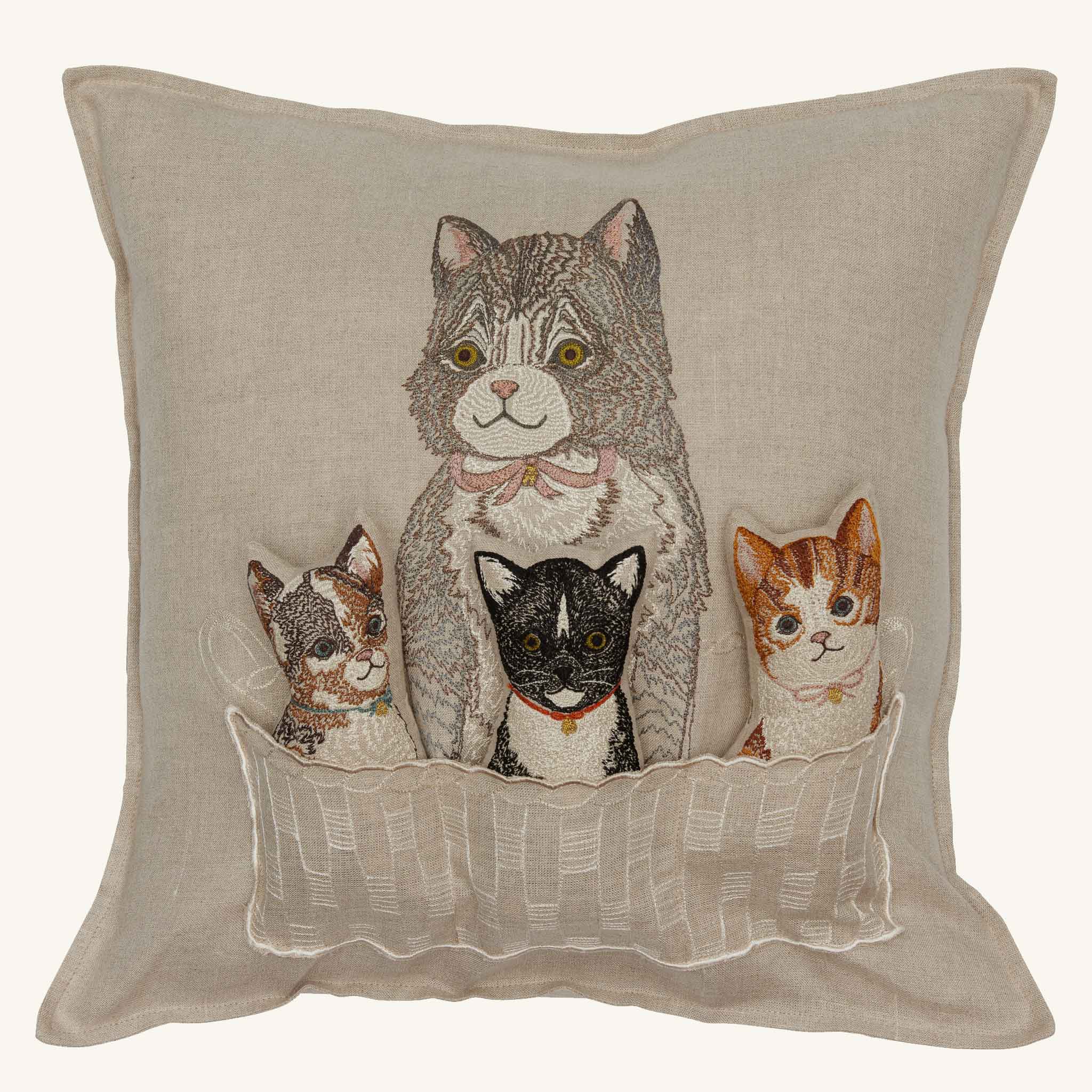 Basket of Kittens Pocket Pillow | Coral & Tusk