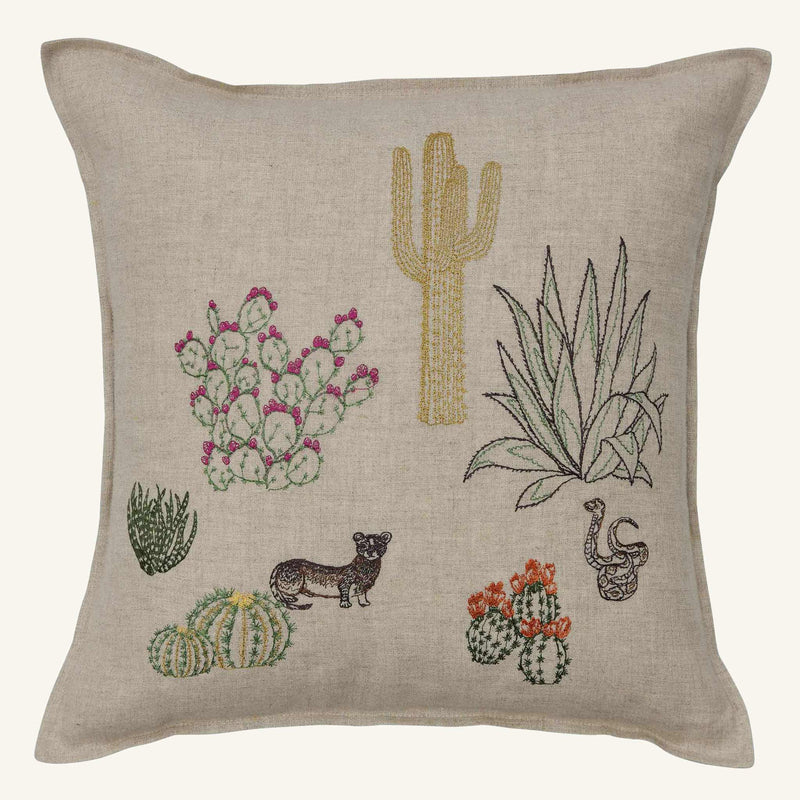 Saguaro Desert Field Pillow