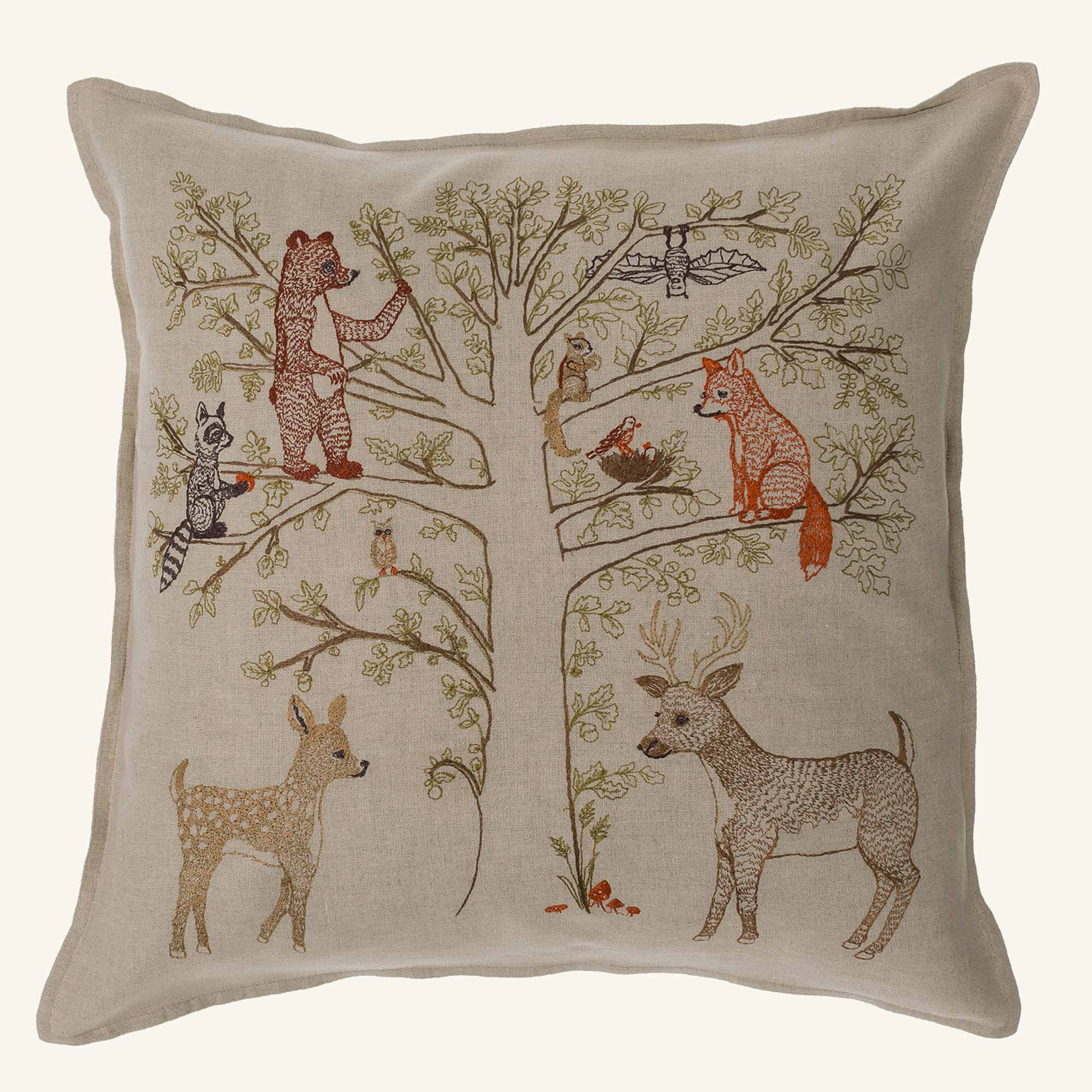 Woodland Living Tree Pillow