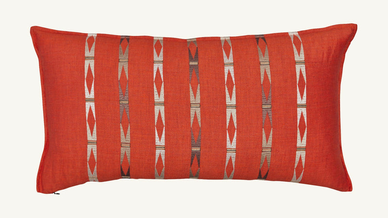 Laramie Stripe Vermilion Pillow