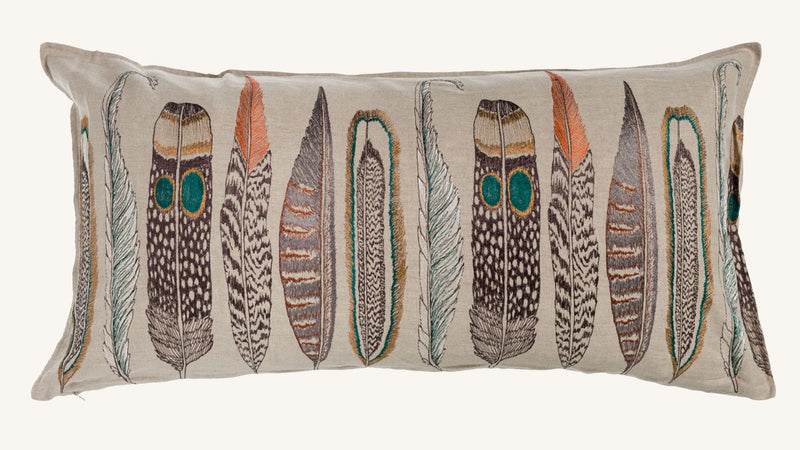 Large Feathers Lumbar