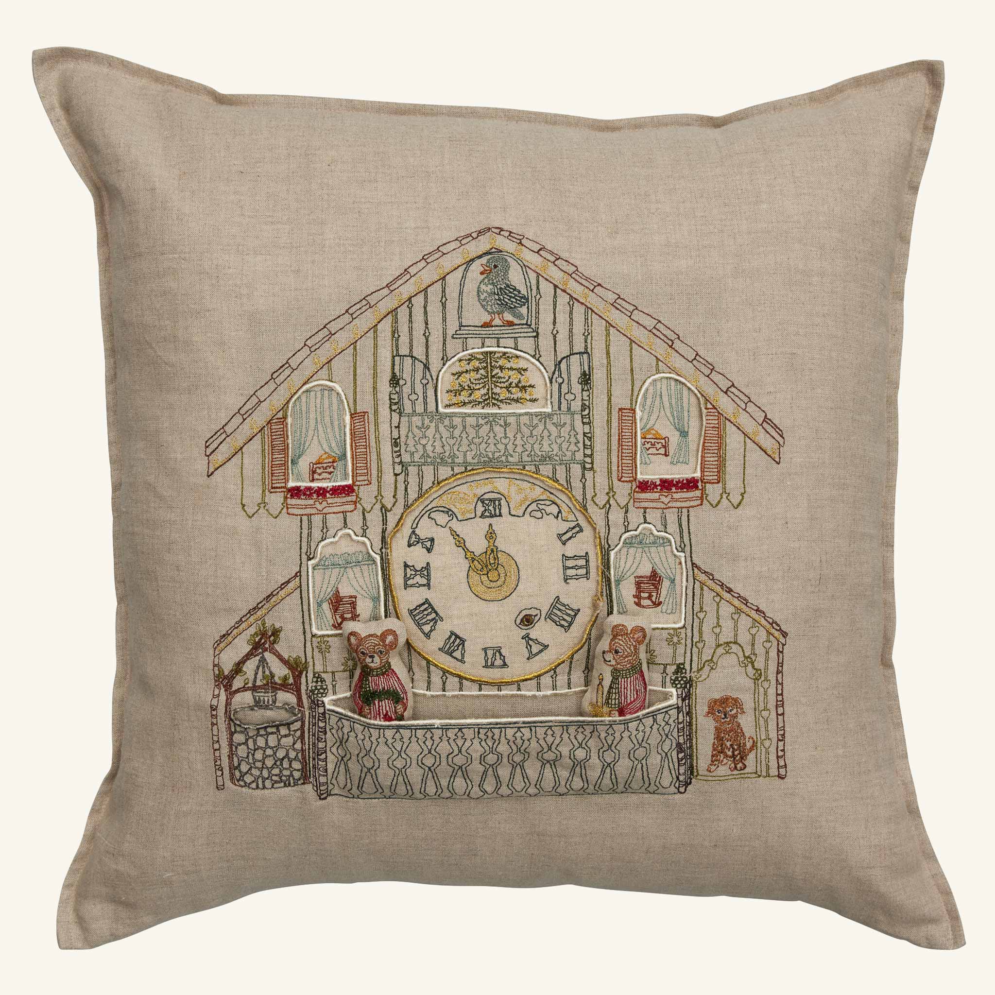Christmas Clock Pocket Pillow | Coral & Tusk