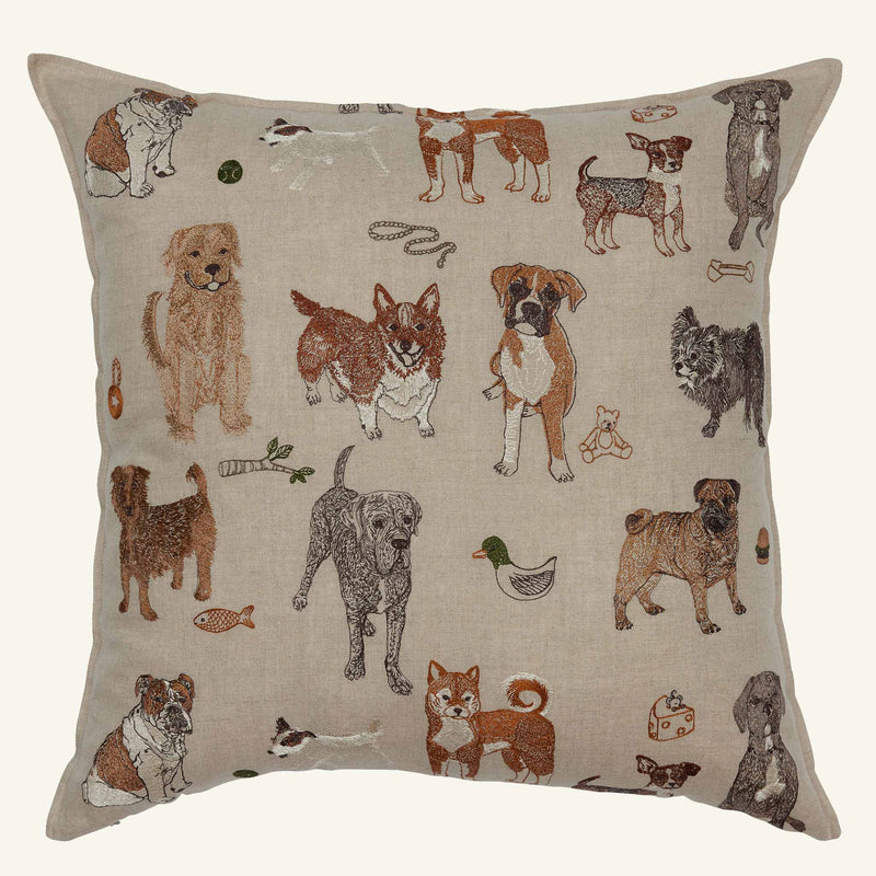 Dogs and Toys Pillow