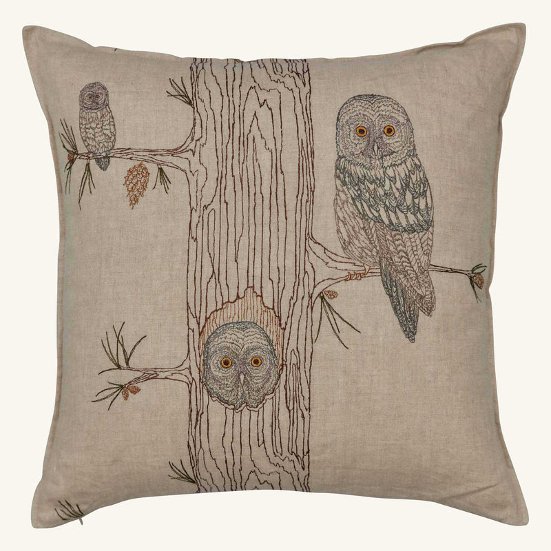 Owl Family Tree Pillow