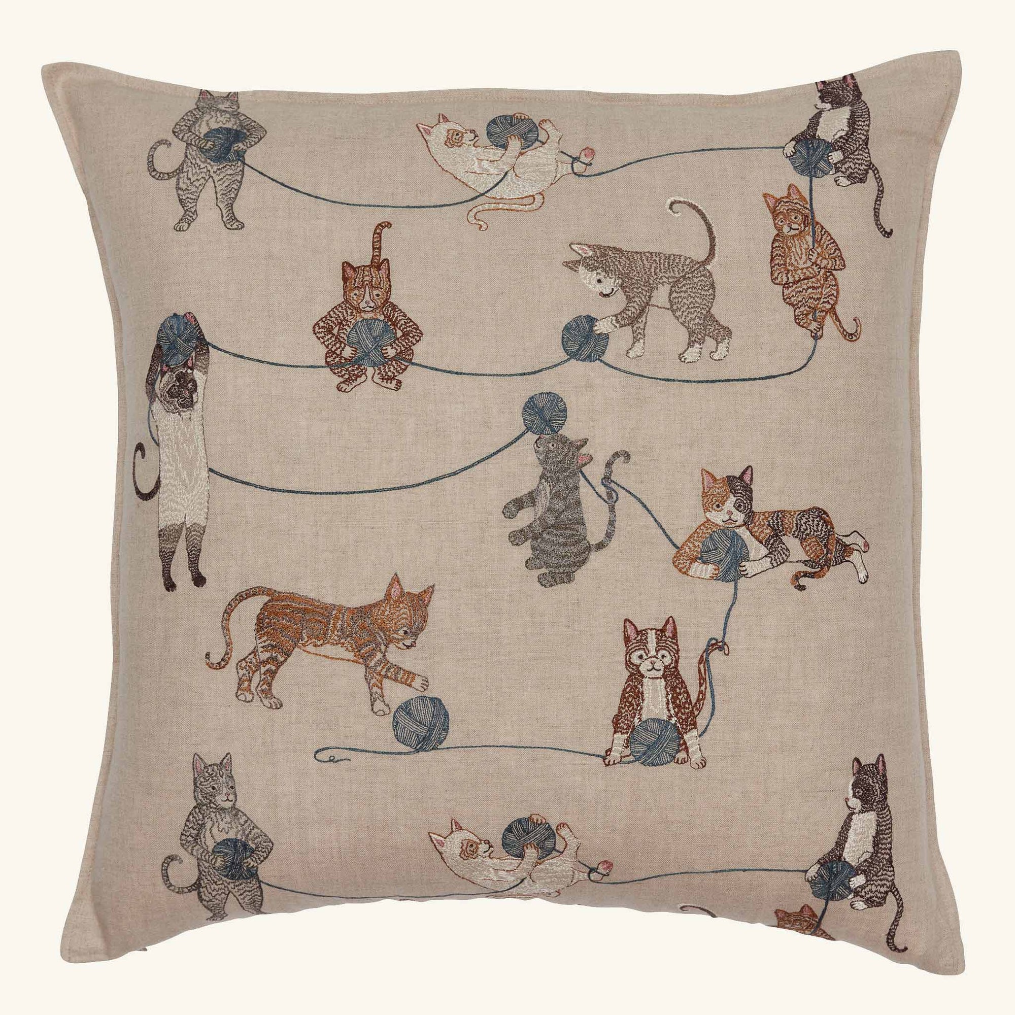 Playful Cats Pillow