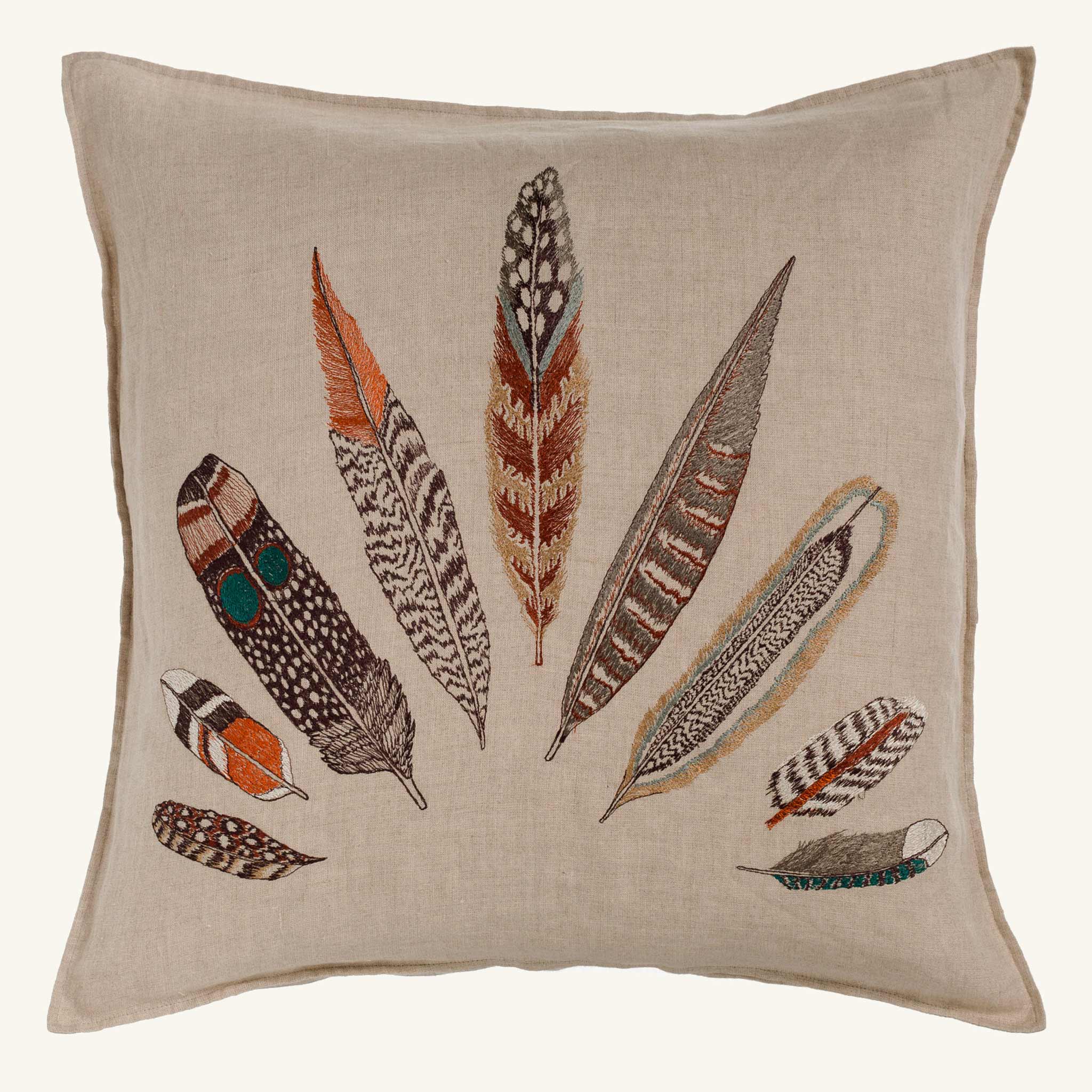 Plumes Fan Pillow | Coral & Tusk