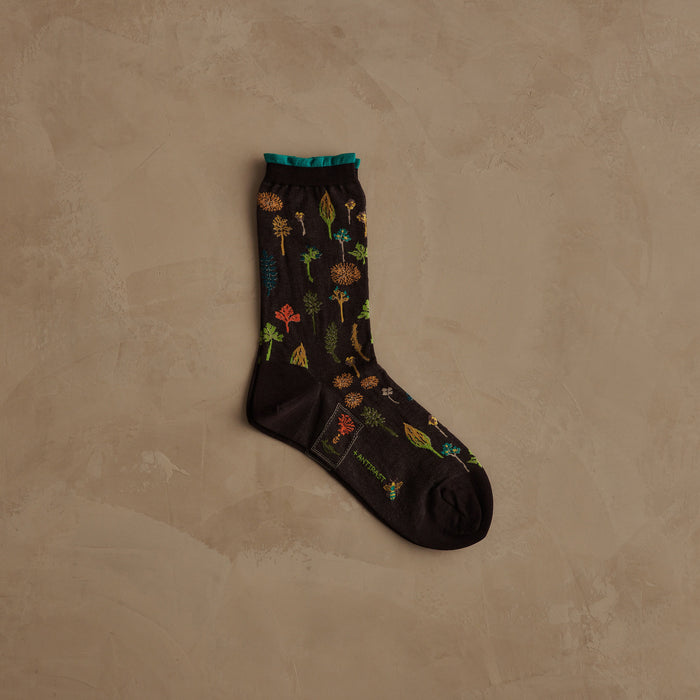 Coral & Tusk x Antipast Garden Brown Socks