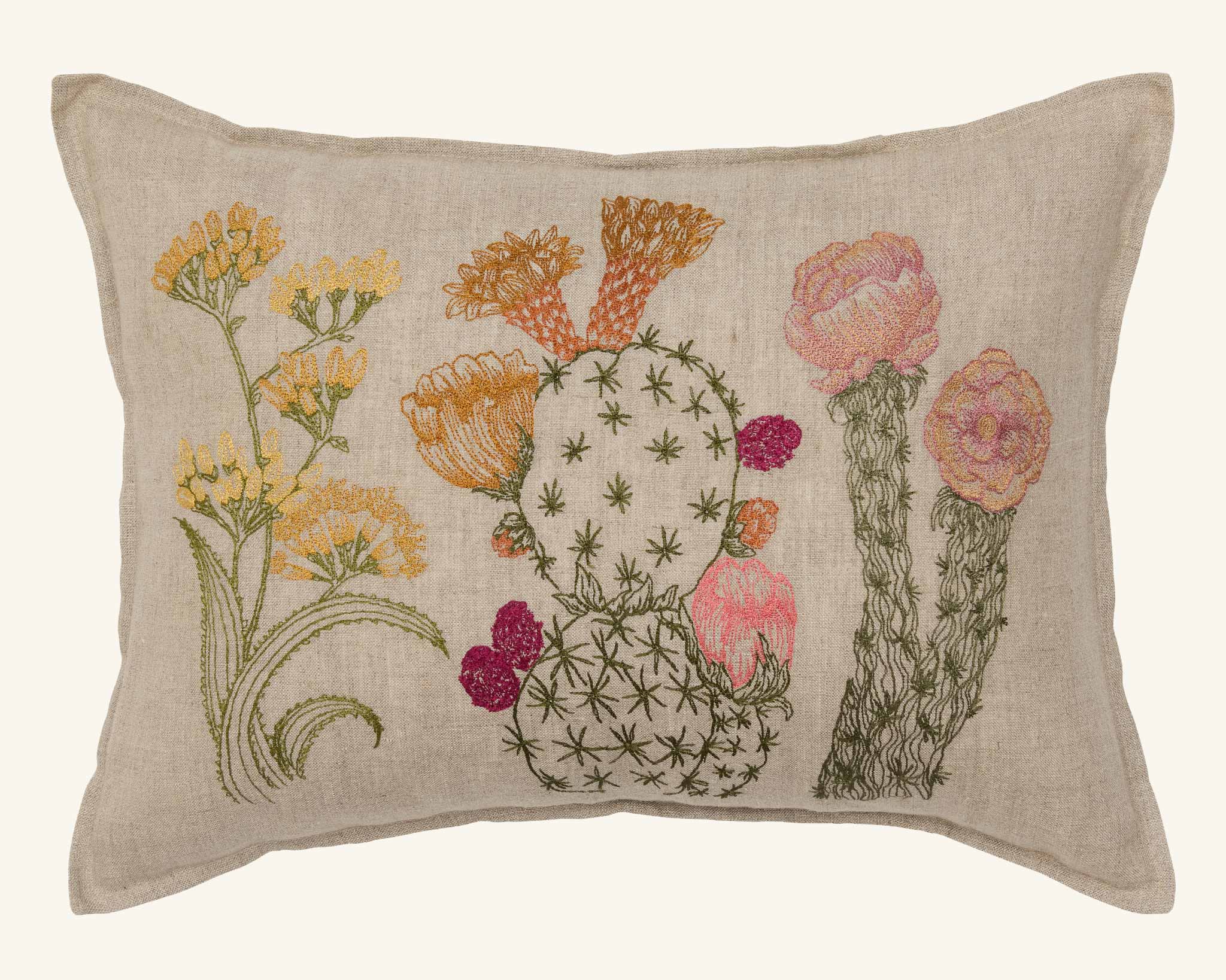Blooming Cacti Pillow