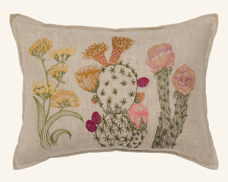 Blooming Cacti Pillow