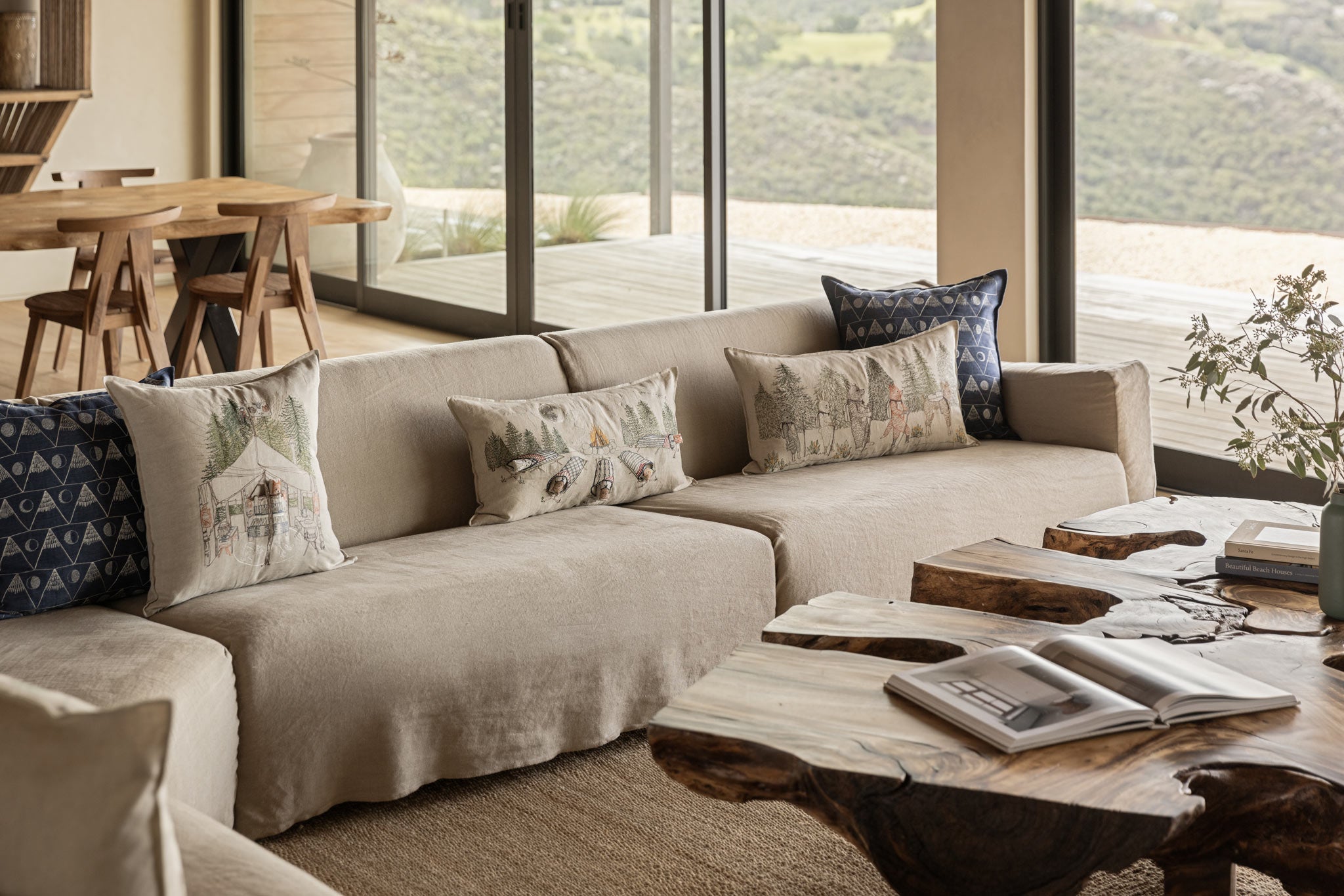 Camper Fox Pocket Pillow