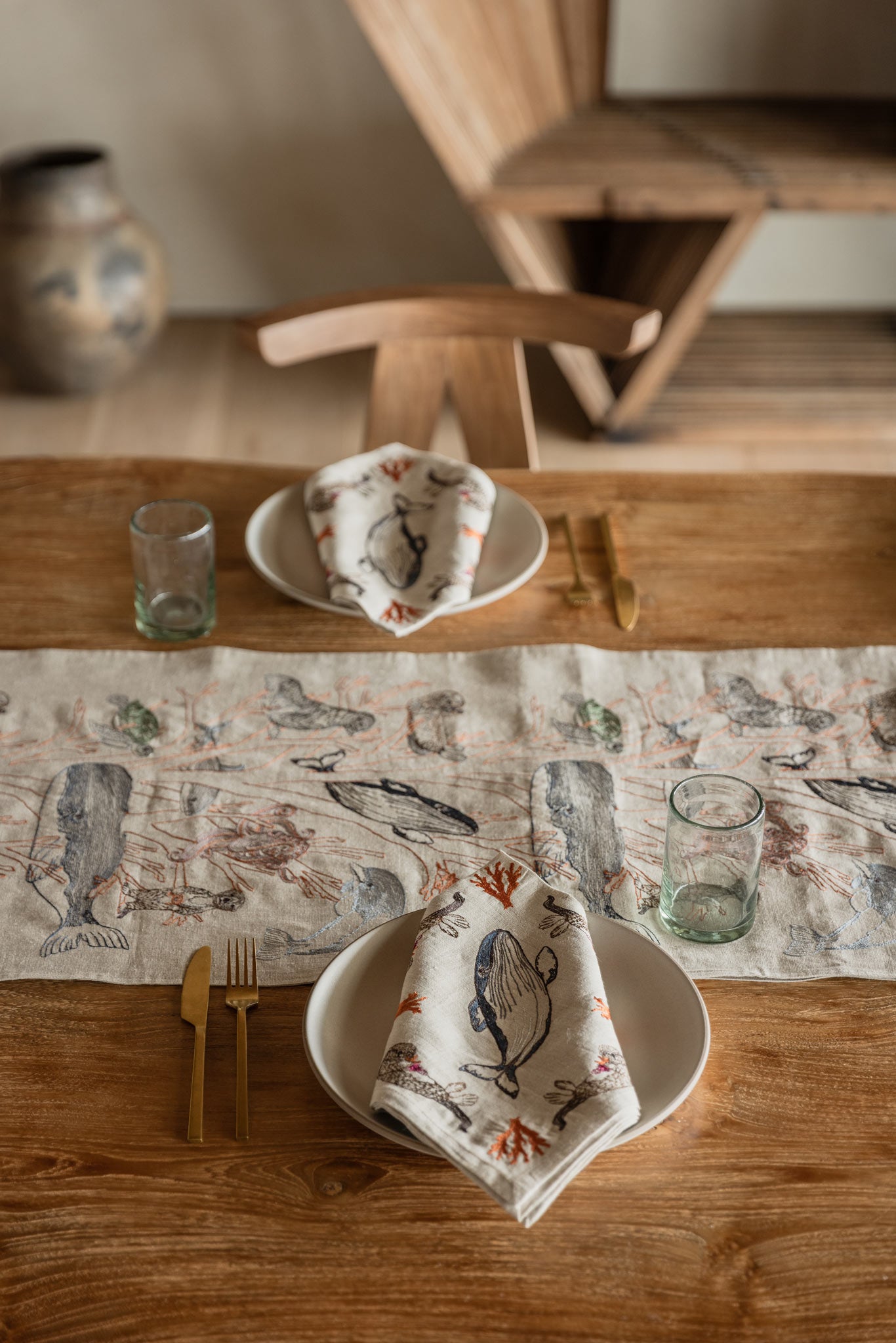 適切な価格 Coral Forest Tusk & Coral – タスク & コーラル | Napkin Dinner テーブル用品