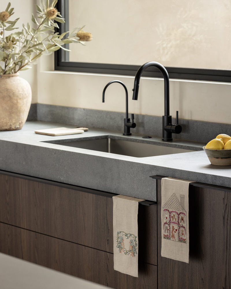 Lily Love Birds Tea Towel