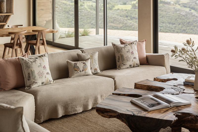 Saguaro Desert Field Pillow | Coral & Tusk