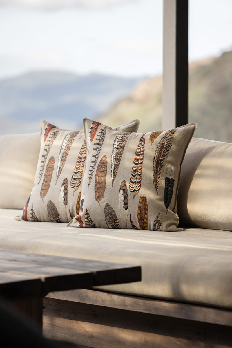 Falling Feathers Pillow