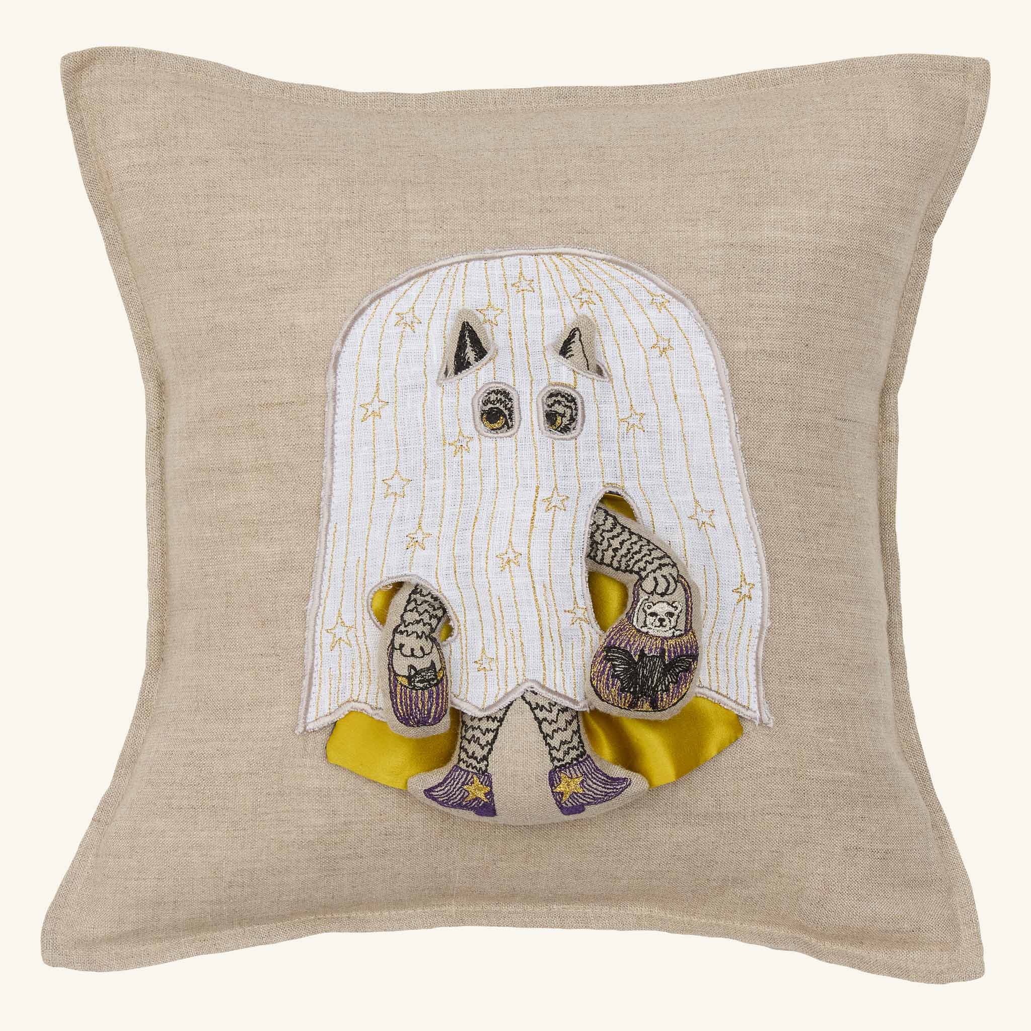 Ghost Kitty Pocket Pillow