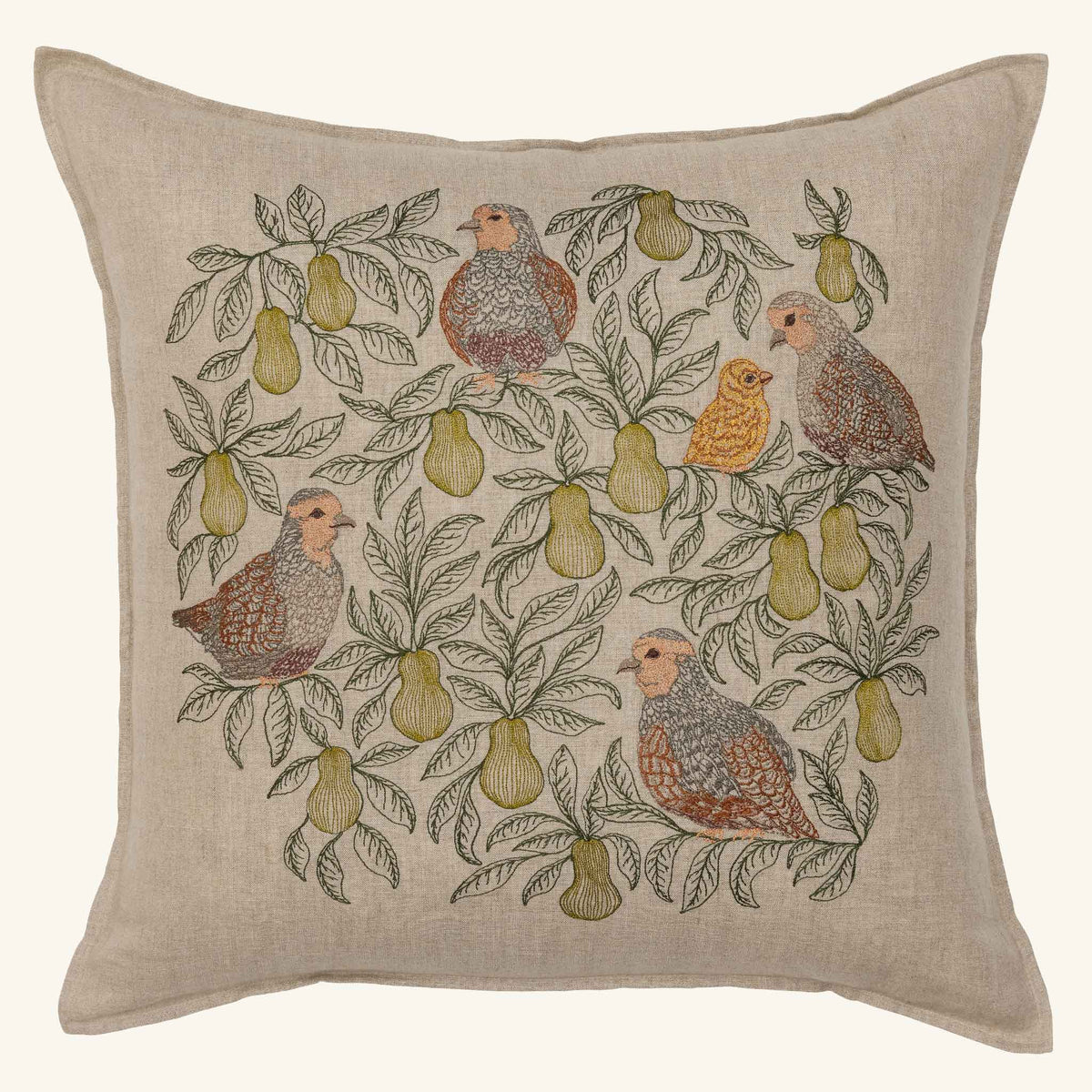 Partridge in a Pear Tree Pillow