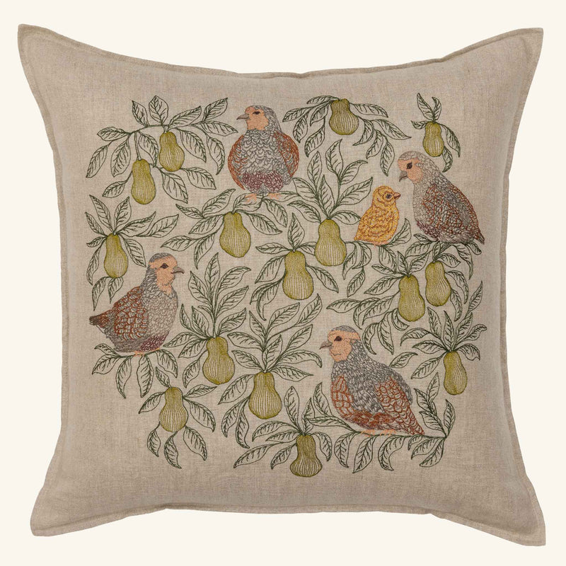 Partridge in a Pear Tree Pillow