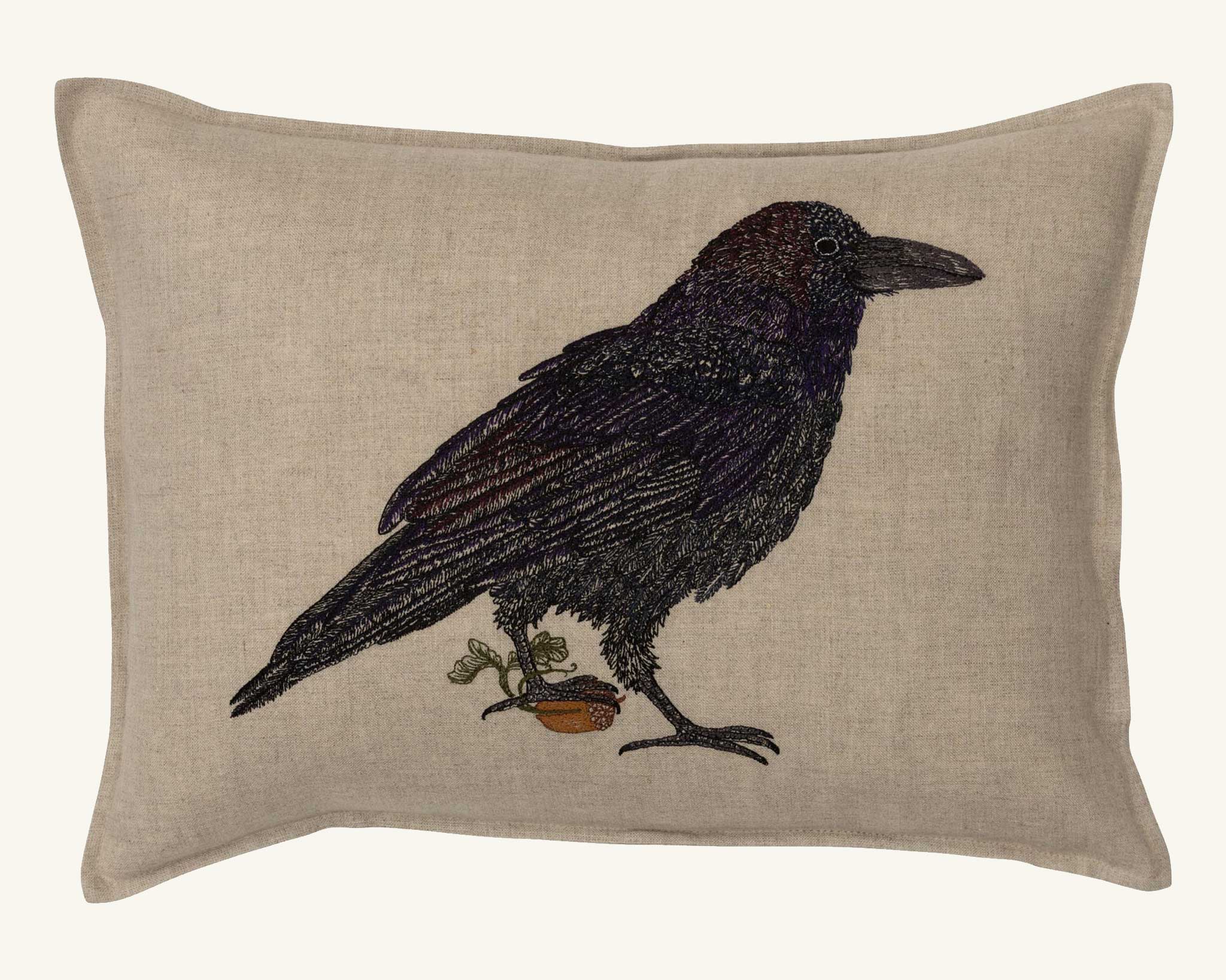 Blackbird with Acorn Pillow | Coral & Tusk