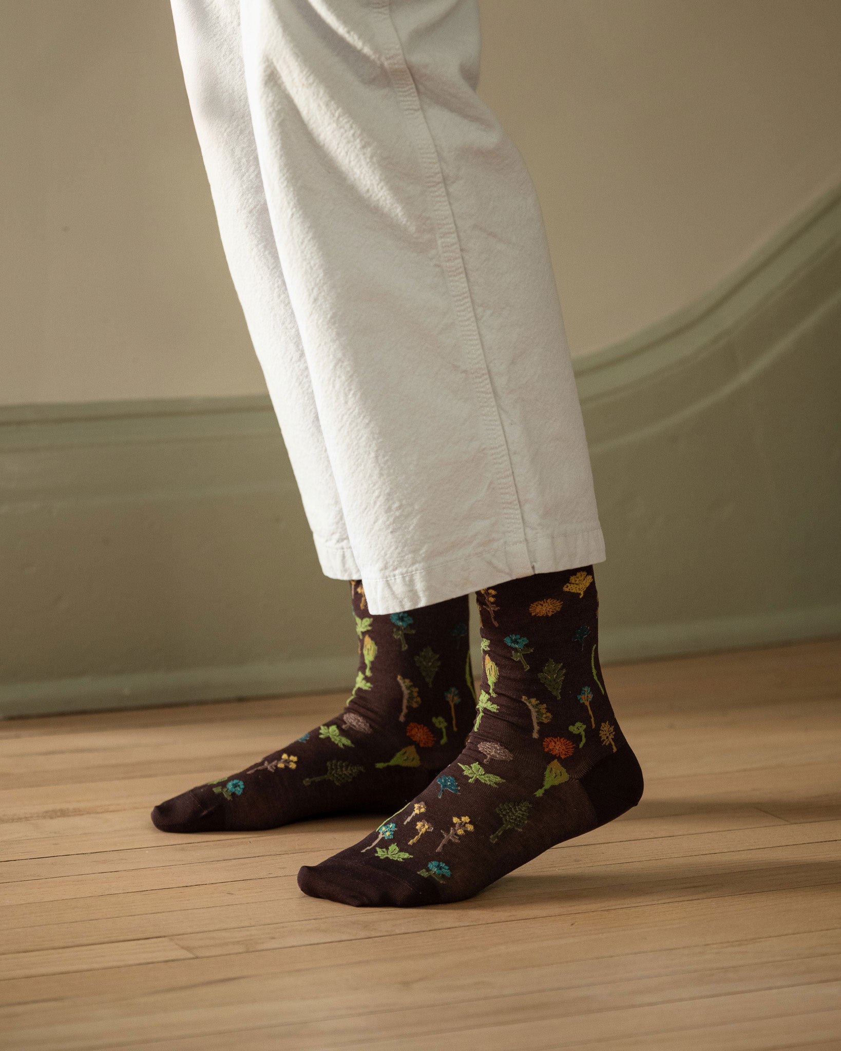 Coral & Tusk x Antipast Garden Brown Socks