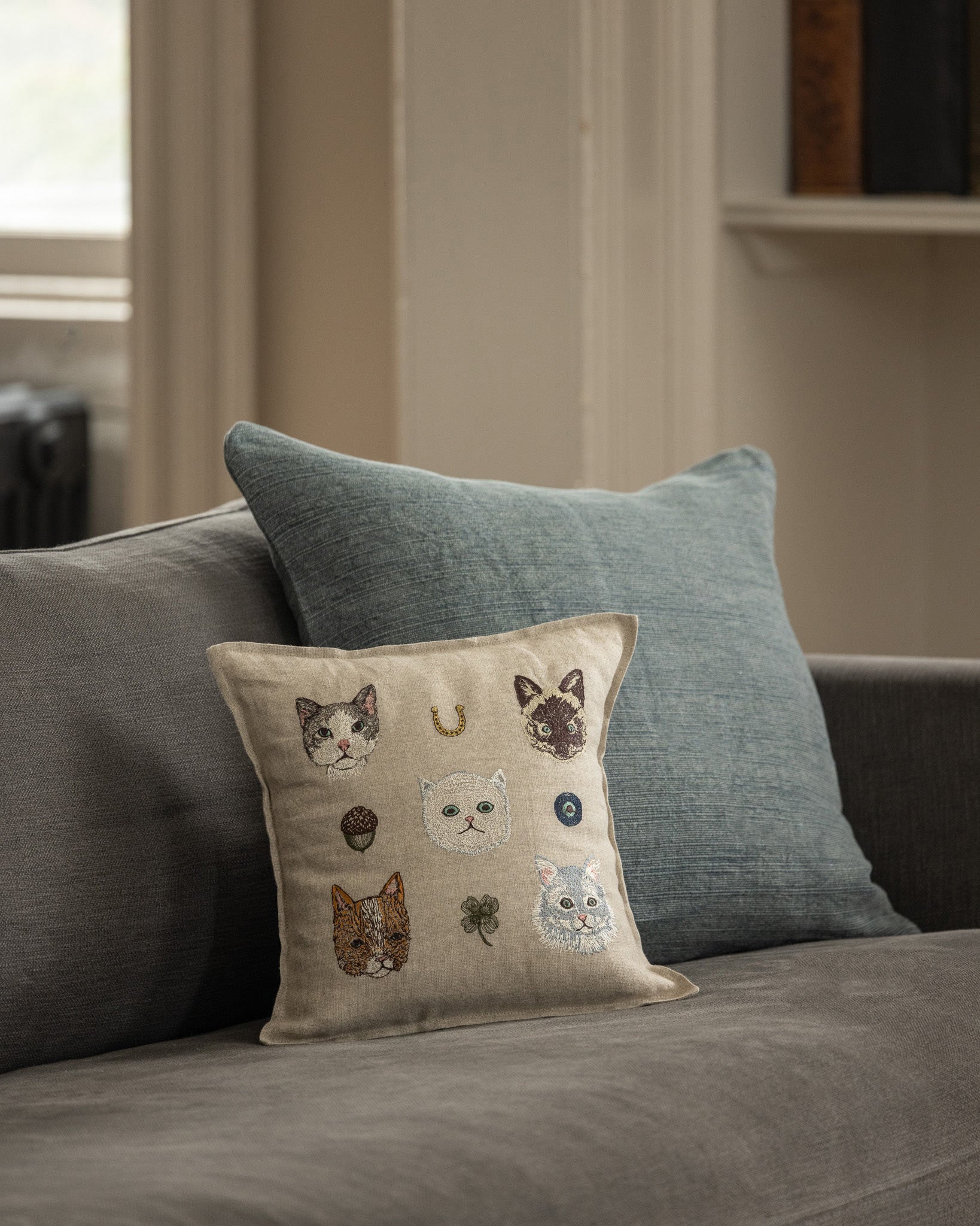 Charming Cats Pillow | Coral & Tusk