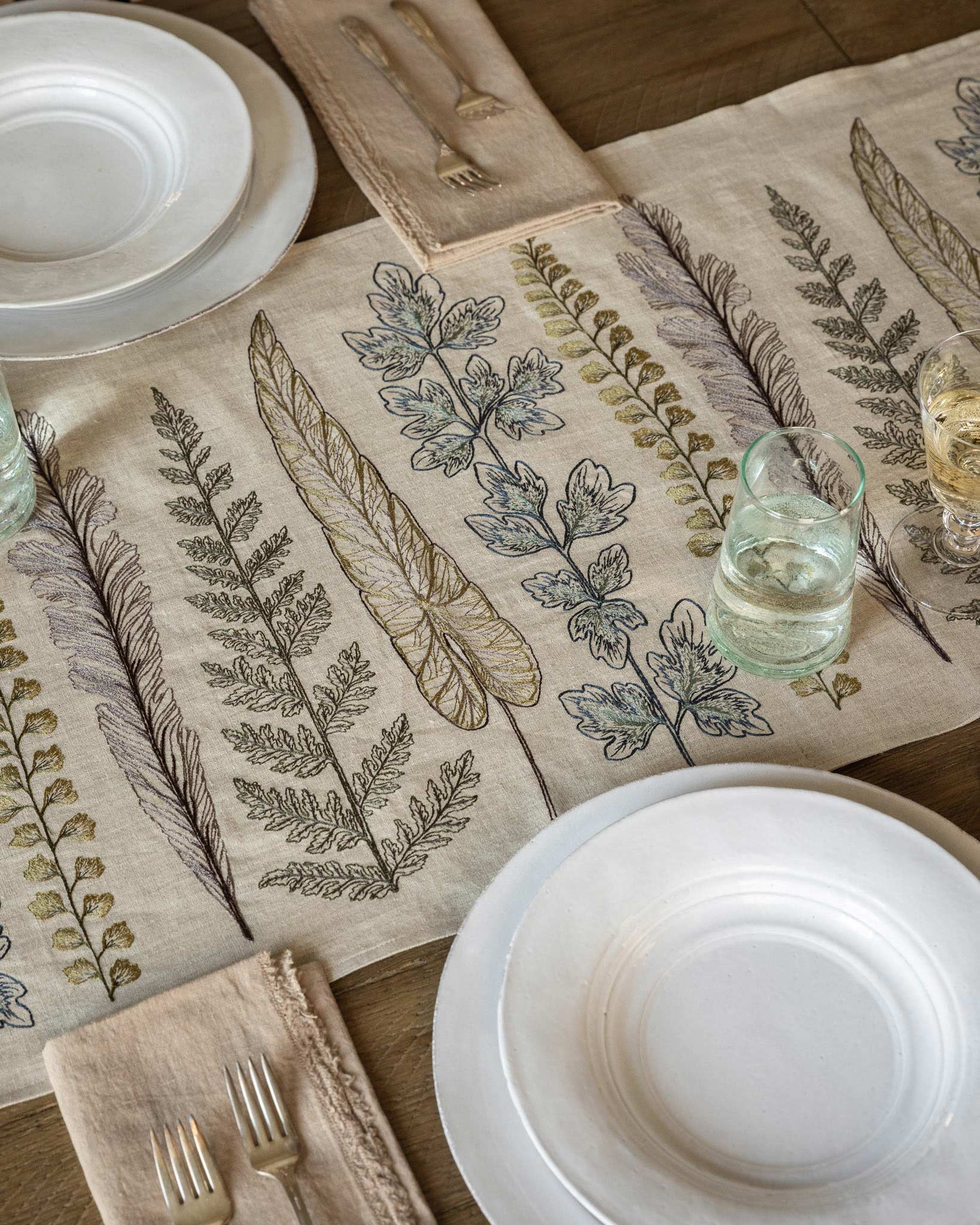 Plants Table Runner | Coral & Tusk