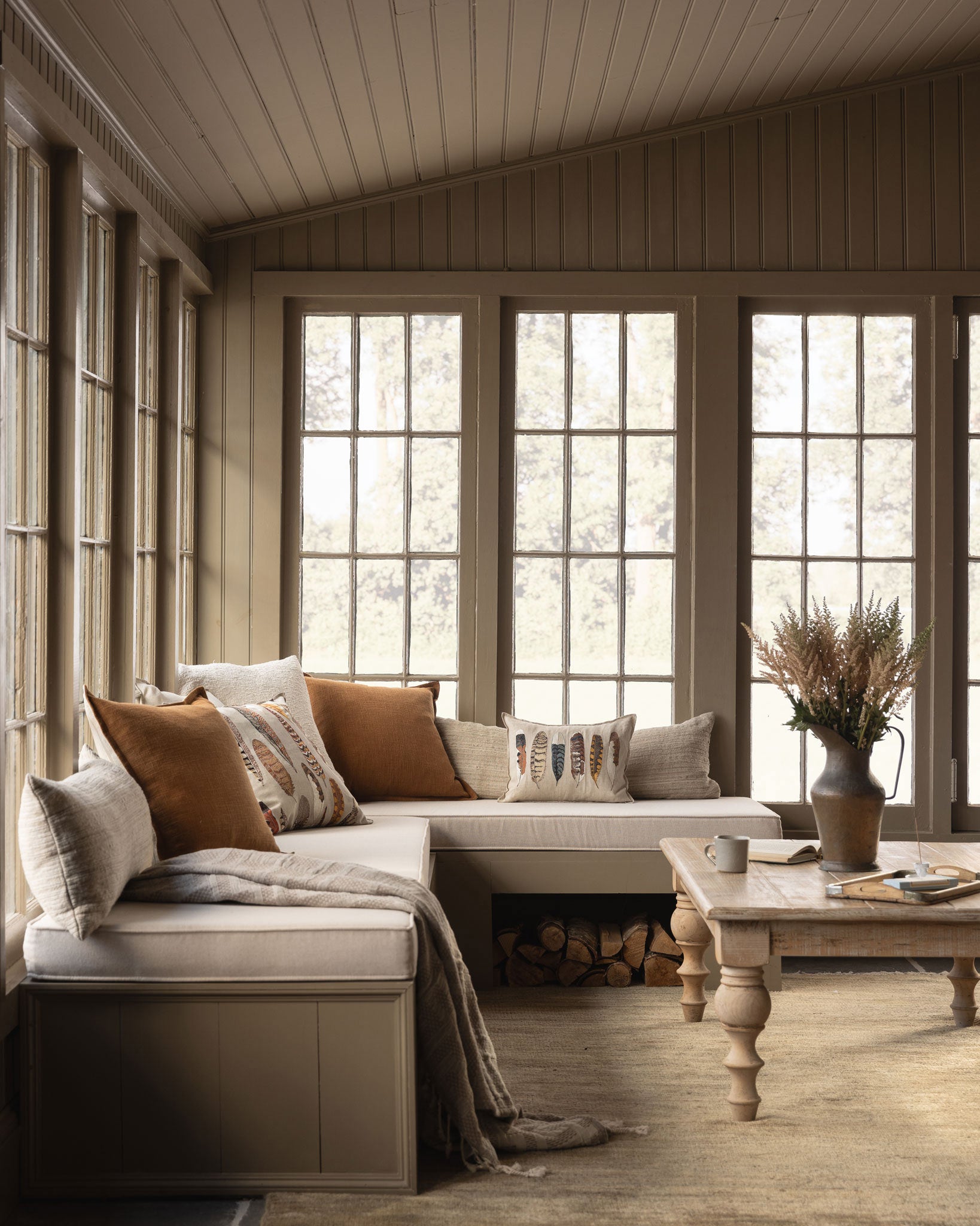 Falling Feathers Pillow