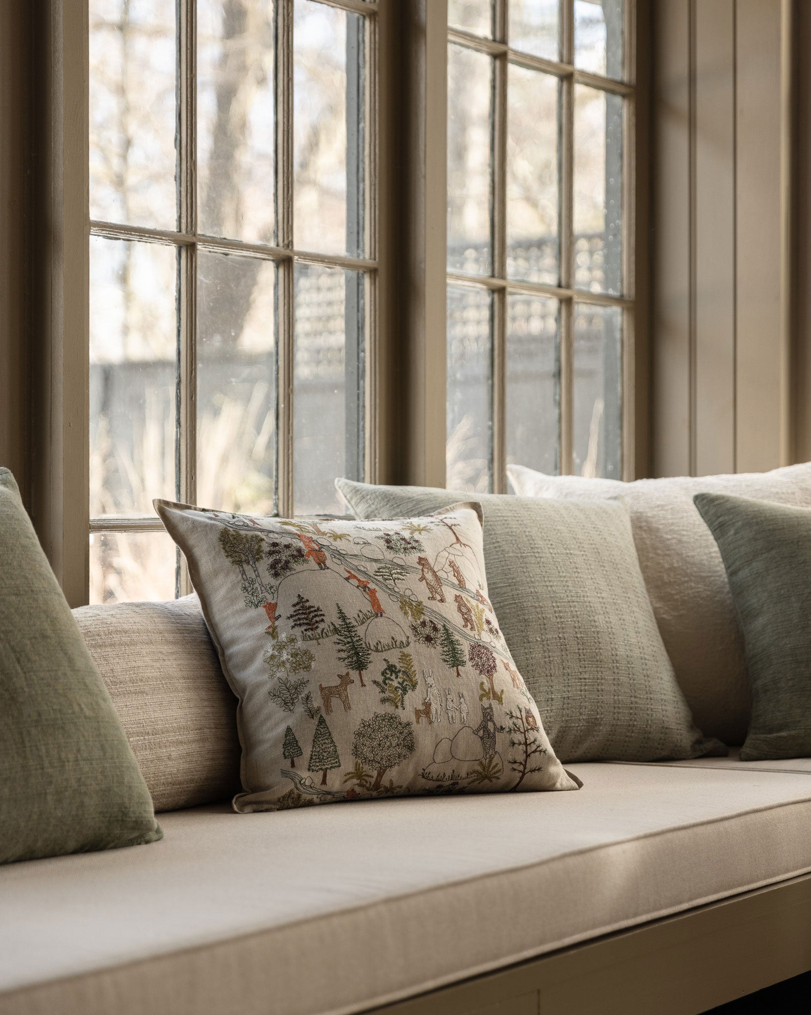 Woodland Living Tree Pillow | Coral & Tusk