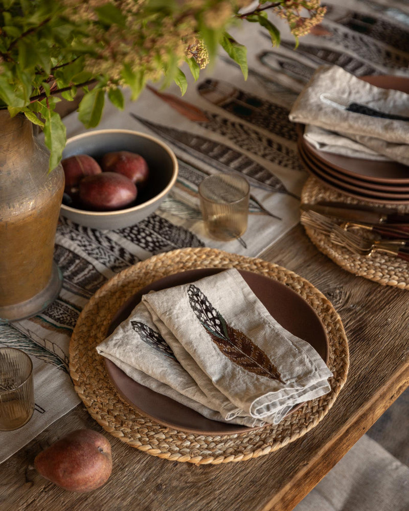 Feathers Table Runner