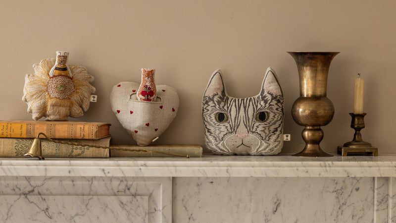 Tabby Cat Tiny Pillow