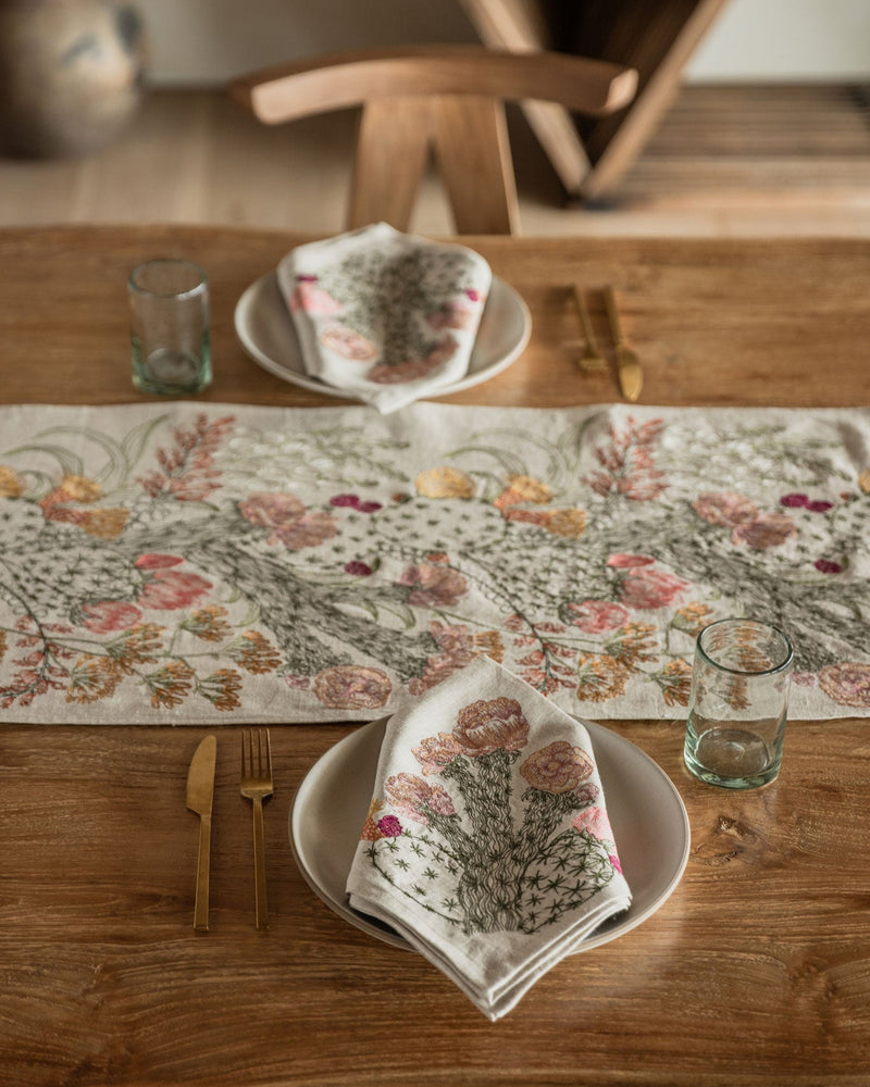 Desert Blooms Table Runner | Coral & Tusk