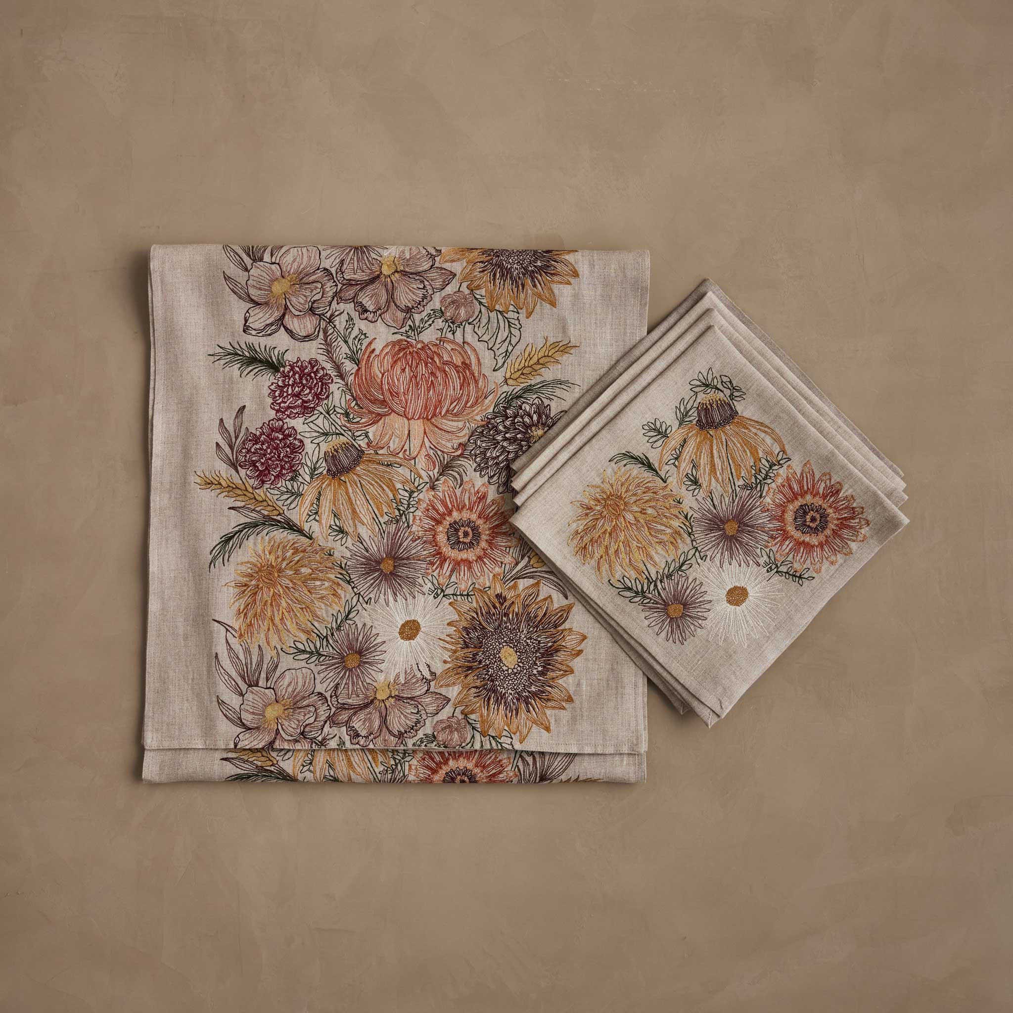 Autumn Blossoms Table Linens Set