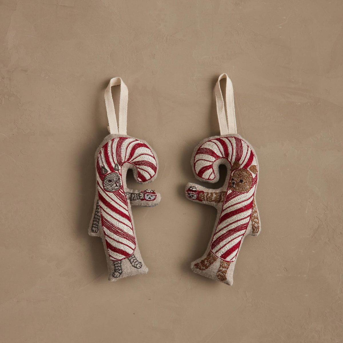 Candy Cane Ornament Set