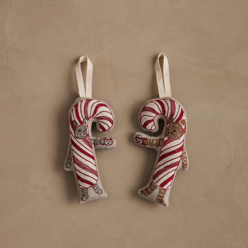Candy Cane Ornament Set