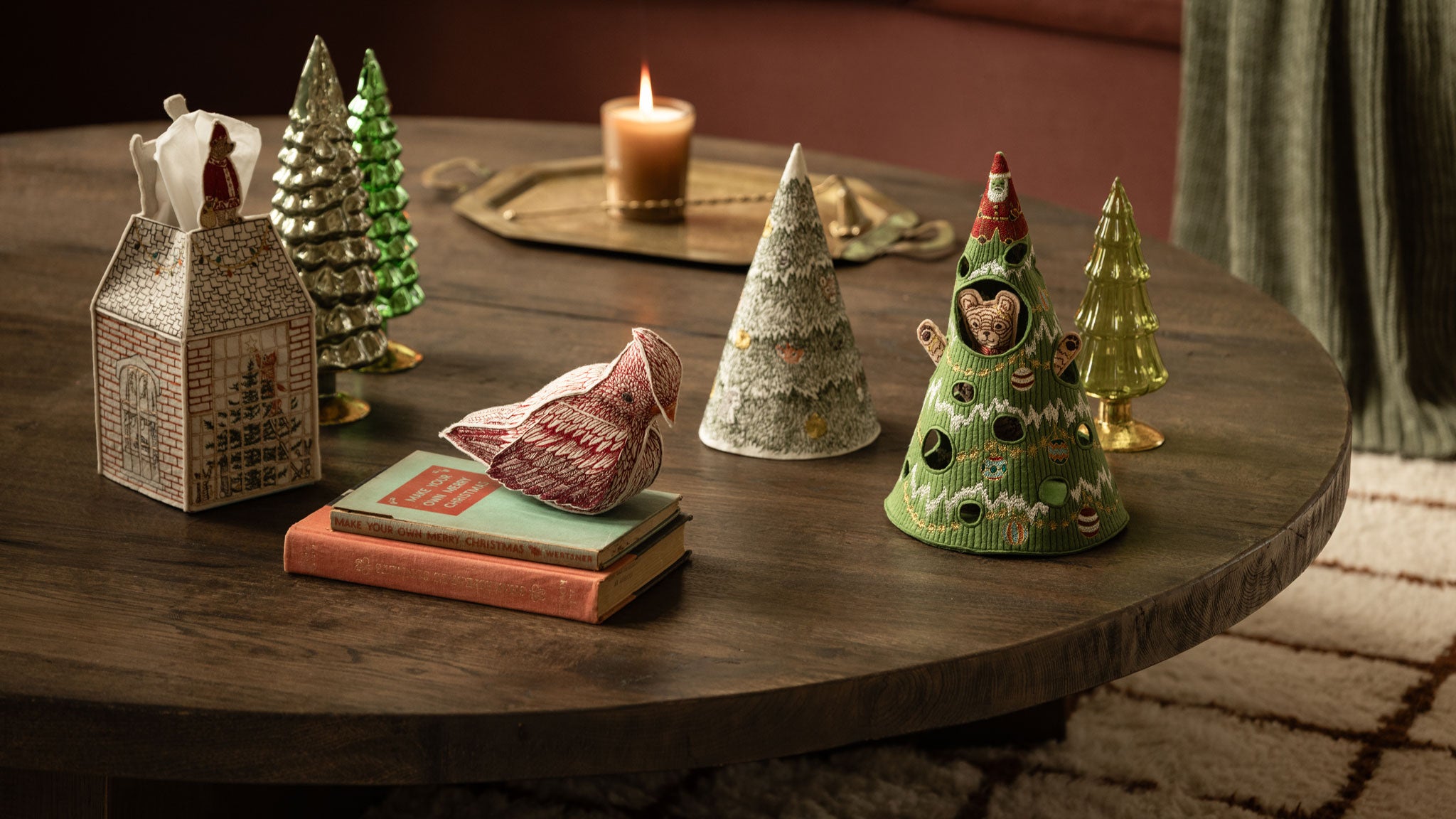 Home for the Holidays Tissue Box Cover | Coral & Tusk