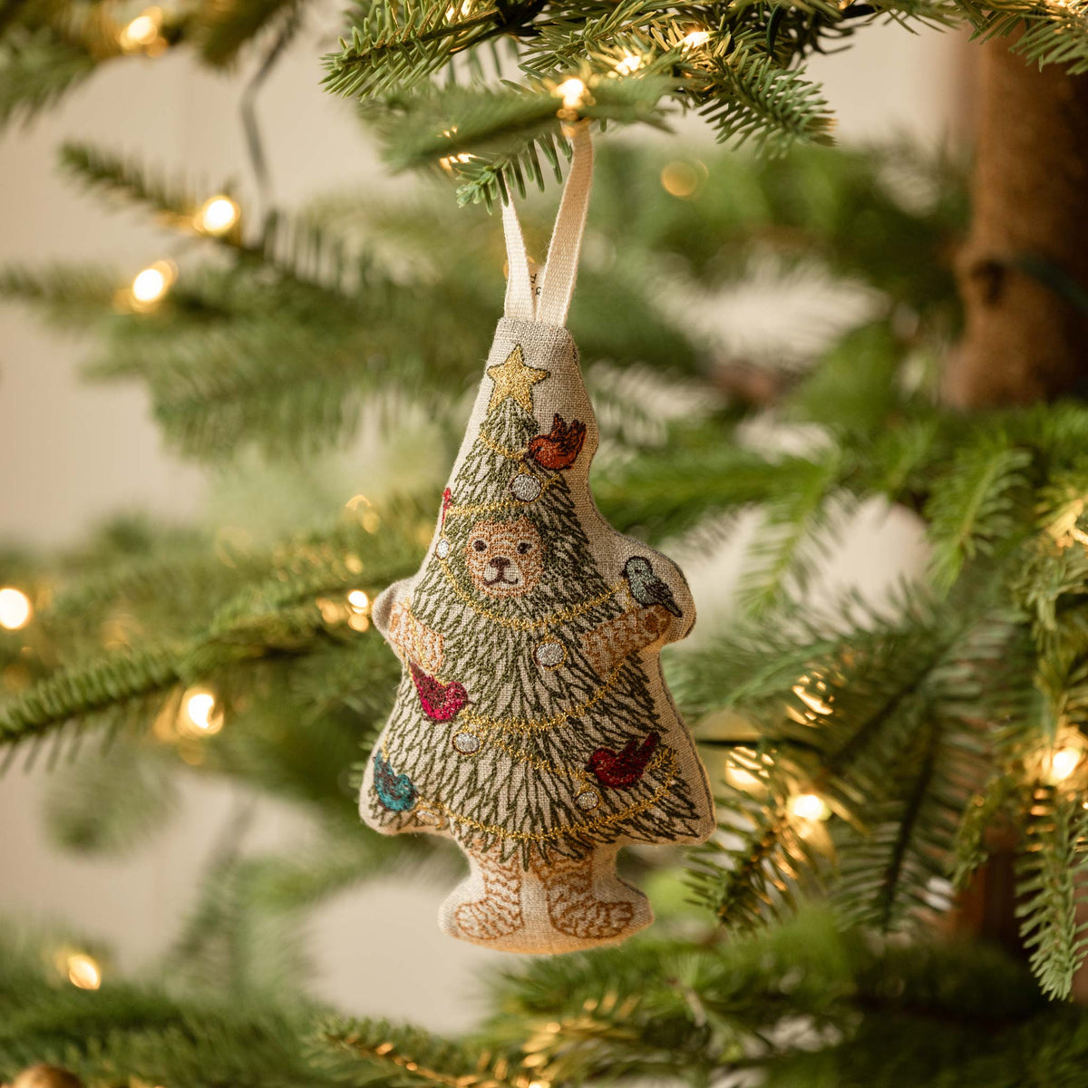 Christmas Tree Bear Ornament