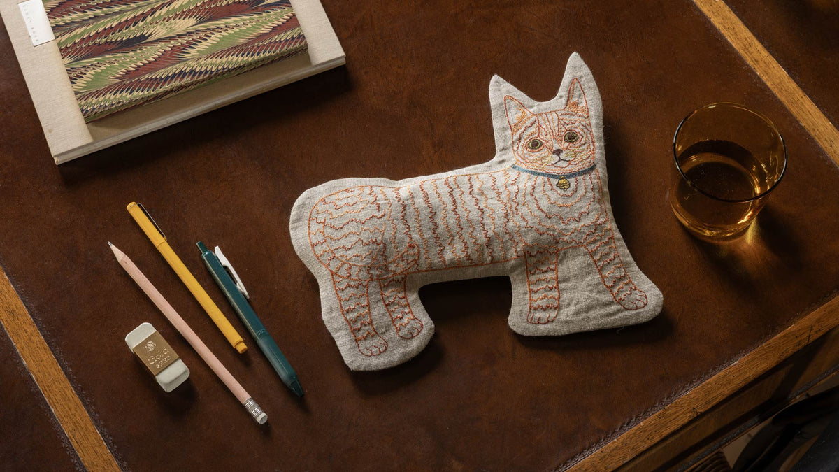 Orange Kitty Pouch