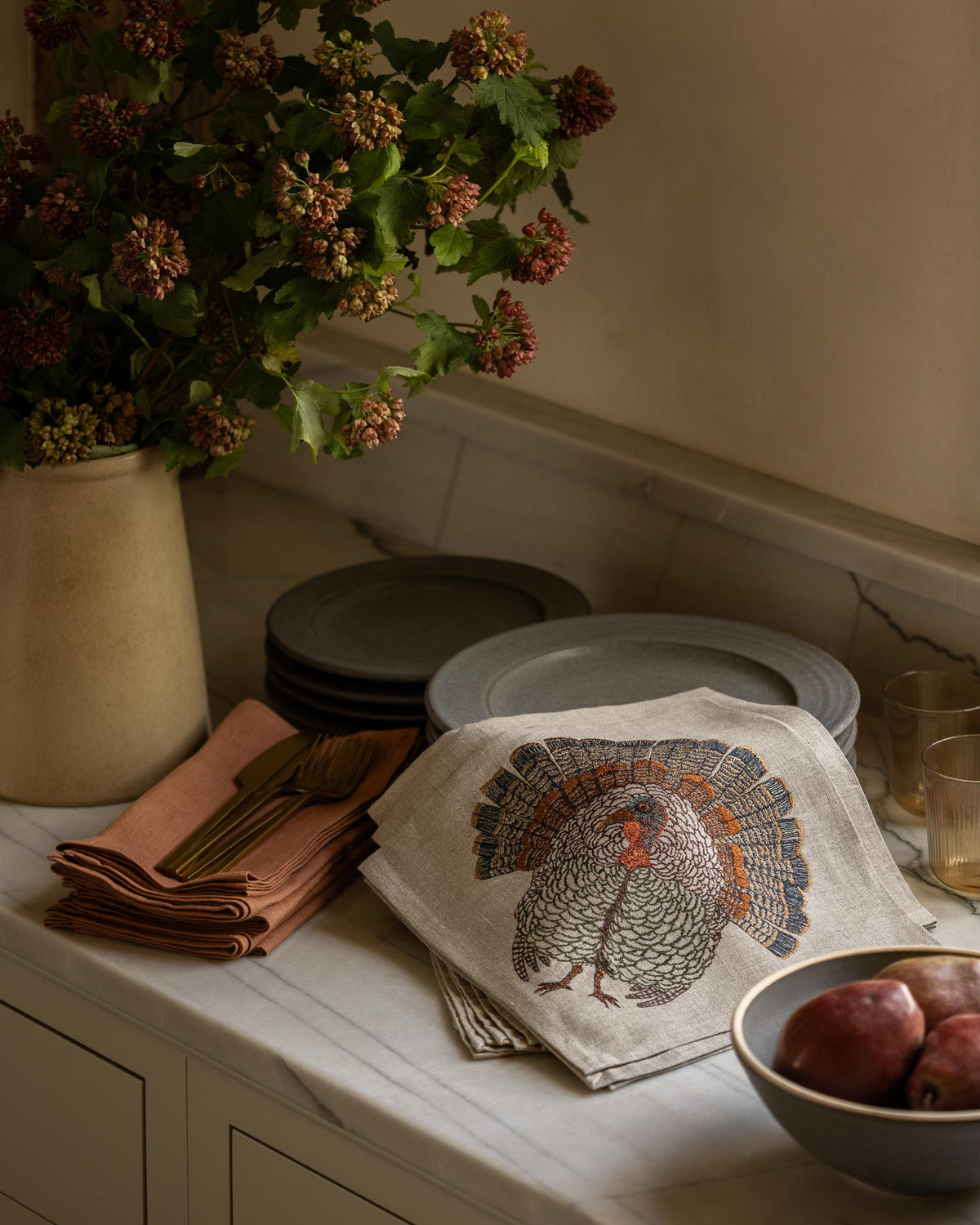 Wild Turkey Dinner Napkin