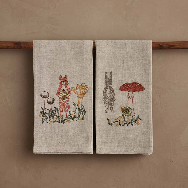 Mushrooms and Friends Tea Towel Set