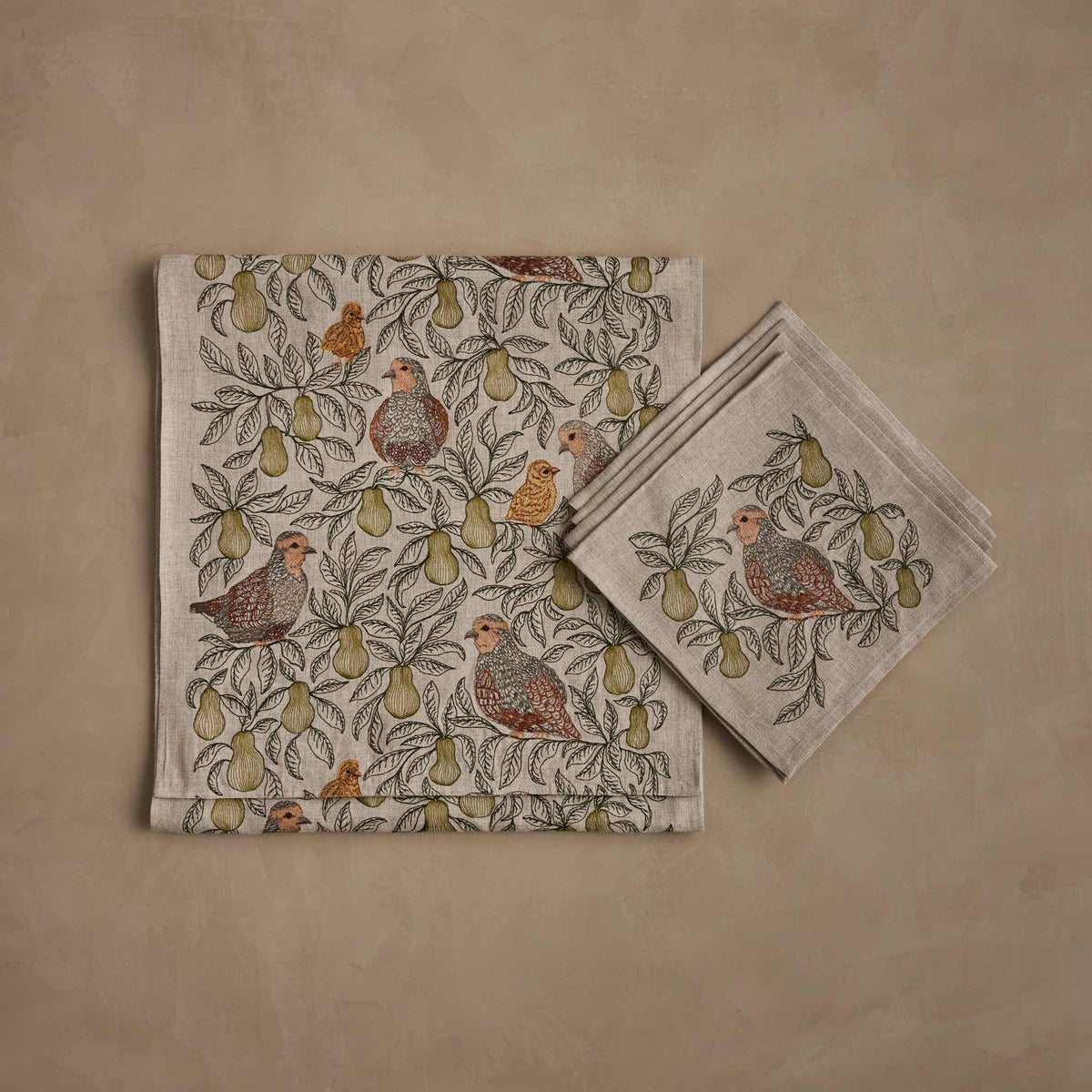 Partridge in a Pear Tree Table Linens Set