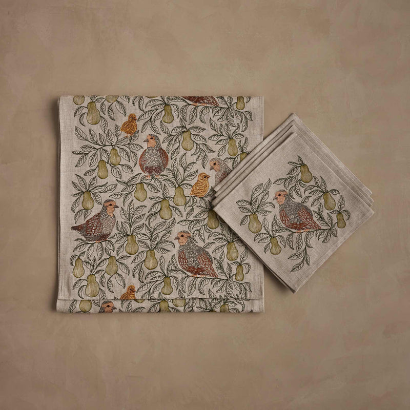 Partridge in a Pear Tree Table Linens Set
