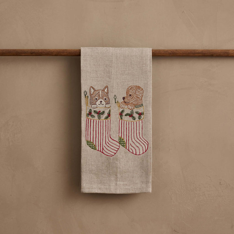 Stockings Tea Towel