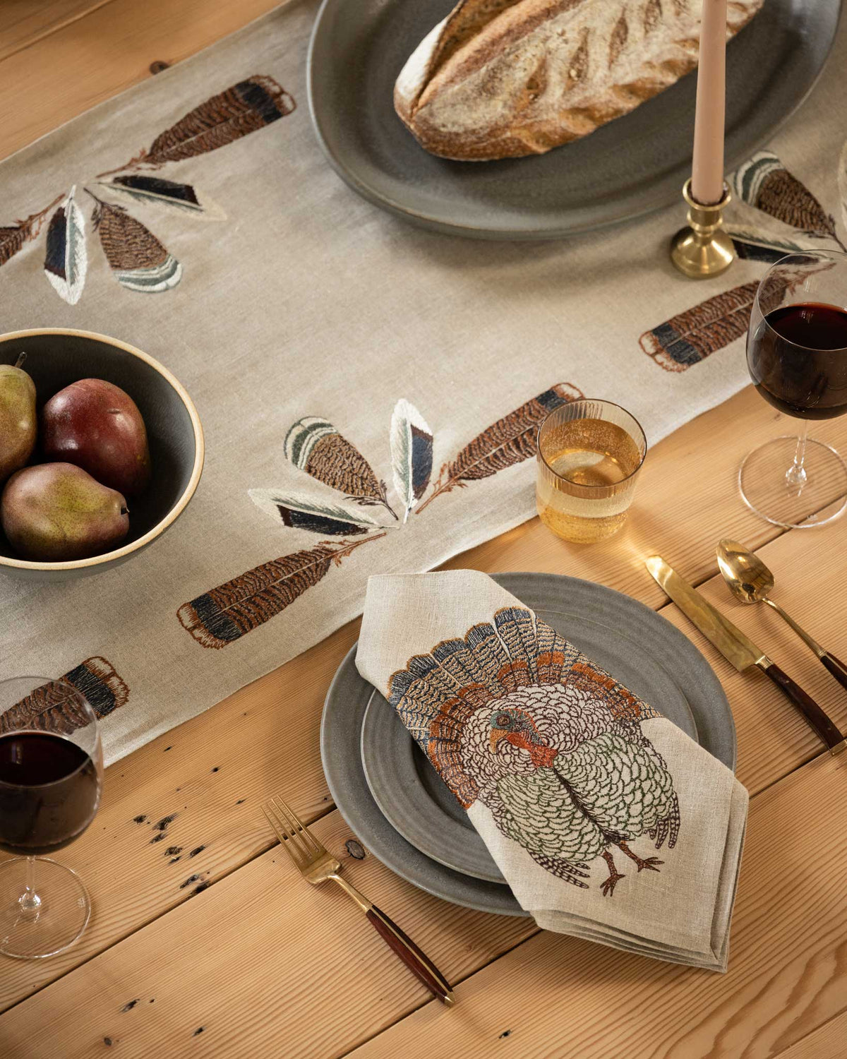 Wild Turkey Dinner Napkin