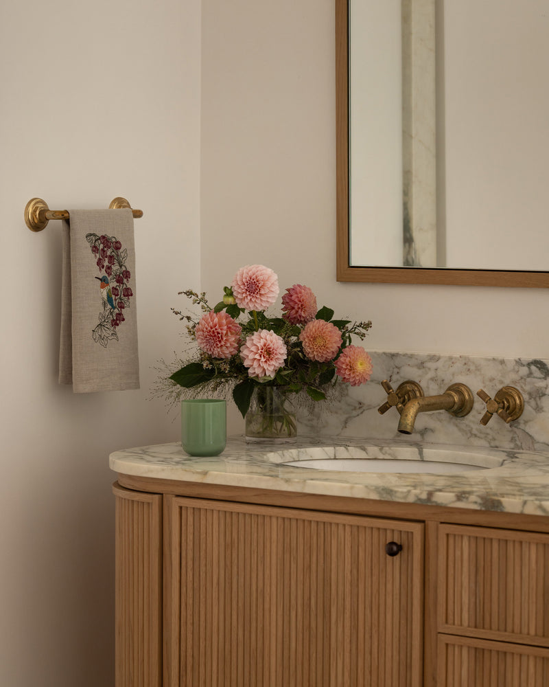 Hummingbird Hearts Set of Two Tea Towels