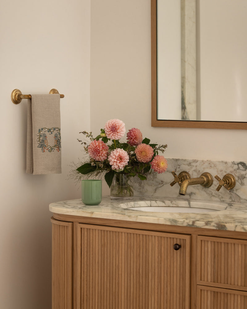 Lily Love Birds Tea Towel