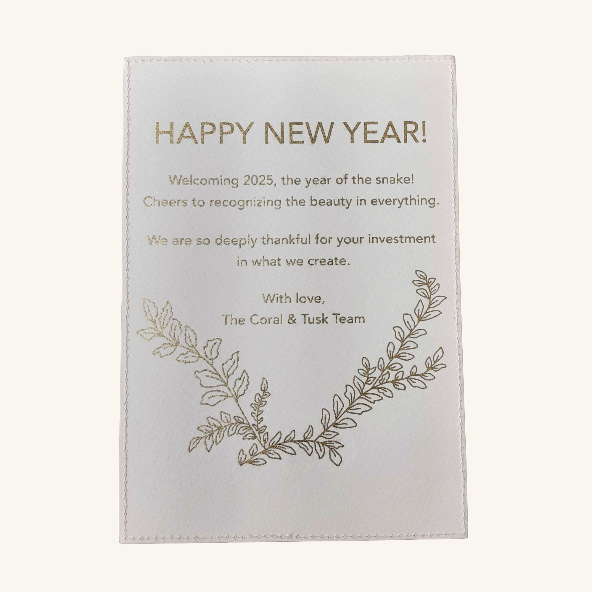 Seconds Sale Garter Snake Card #2 - NEW YEARS MESSAGE ON BACK